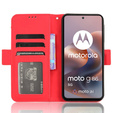 Cu clapetă pentru Motorola Moto G86 5G, Card Slot, roșu