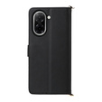 Carcasă cu clapetă pentru Xiaomi Redmi A5, Crossbody Leather Wallet, negru