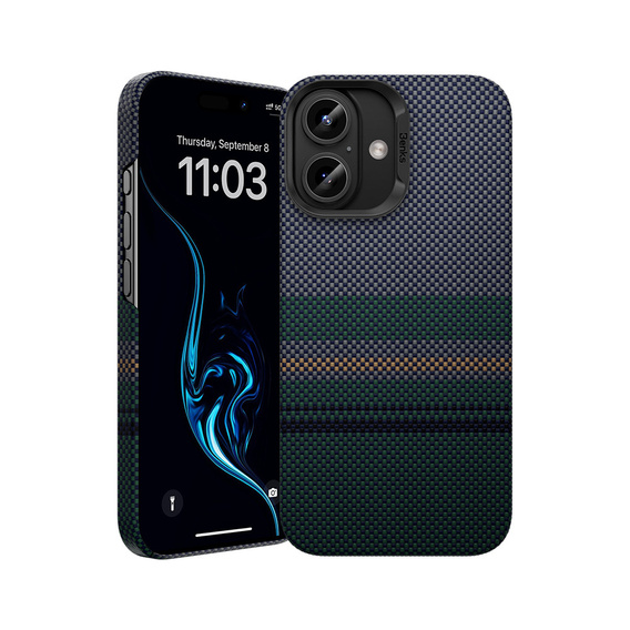 Husă BENKS Kevlar Magnetic Armor Air Aurora 600D 0063 pentru MagSafe pentru iPhone 16