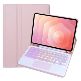 Husă cu tastatură Bluetooth iluminată și touchpad pentru Samsung Galaxy Tab S11