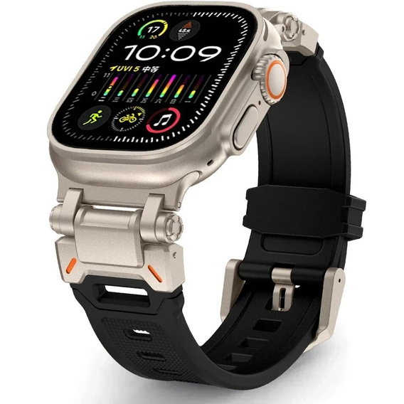 Curea ERBORD ProTech pentru Apple Watch 1/2/3/4/4/5/6/6/7/8/9/SE/Ultra/Ultra 2 42/44/45/49MM, negru