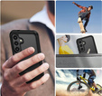 Carcasă pentru Samsung Galaxy S24, Shockproof, cu folie, negru