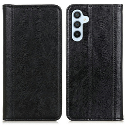 Huse pentru Samsung Galaxy A26, Wallet Litchi Leather, negru