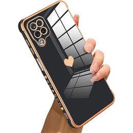 Huse pentru Samsung Galaxy A12 / M12 / A12 2021, Electro heart, negru