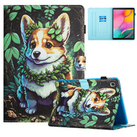 Husă pentru Samsung Galaxy Tab A7 Lite, cu clapetă, corgi dog