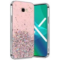 Huse pentru Samsung Galaxy J4 Plus, Glittery, roz