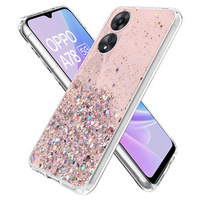 Huse pentru Oppo A78 5G, Glittery, roz