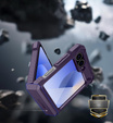 Husa blindată pentru Samsung Galaxy Z Flip7 FE / Z Flip6, Dexnor Clip Holder, violet