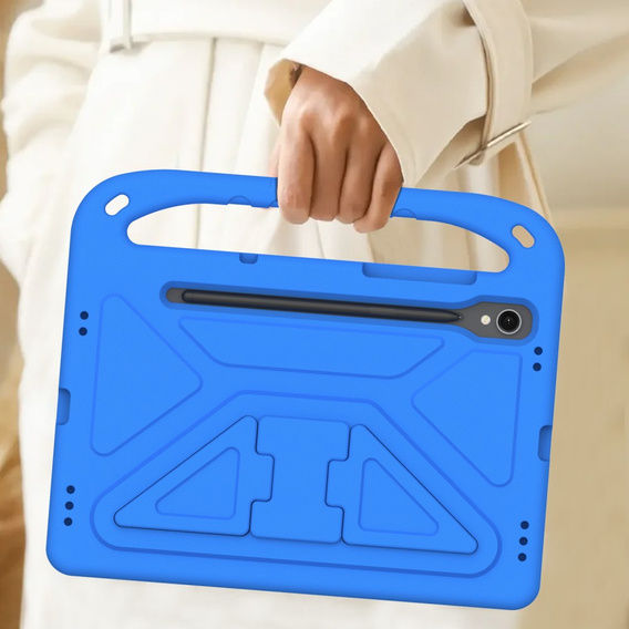Husă pentru copii pentru Samsung Galaxy Tab S10 Lite / S10 FE / S9 FE, cu mâner, albastru