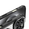 Husă pentru iPhone 16 Pro, Fusion Hybrid Carbon, pentru MagSafe, negru