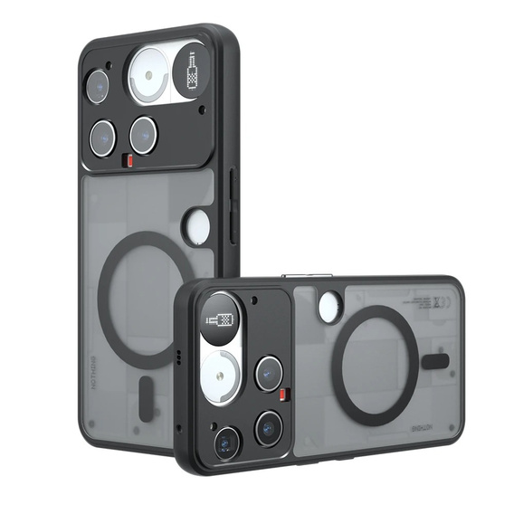 Husă pentru Nothing Phone 3 5G, pentru MagSafe, ERBORD Matt Case, negru