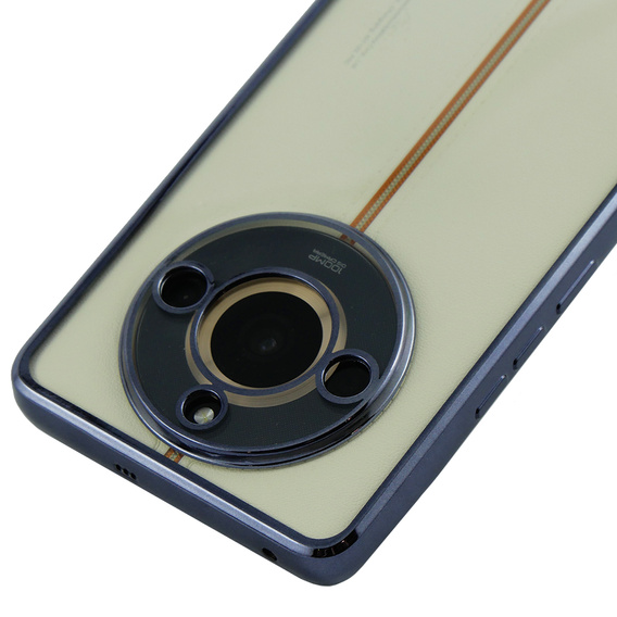 Carcasa pentru Realme 11 Pro 5G / Pro+ 5G, Electroplating Frame, transparent / negru