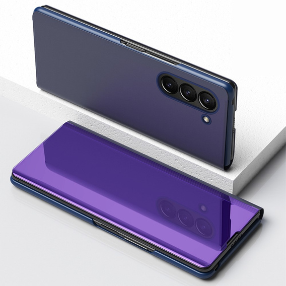 Huse pentru Samsung Galaxy Z Fold 5 5G, Clear View, violet