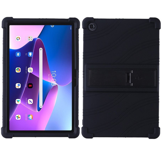 Silicon husă pentru Lenovo Tab M10 Plus 10.6 Gen 3 TB-125F TB-128F, Impact, armat, negru