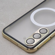 Carcasa Magnetic Dual Glass MagSafe pentru Samsung Galaxy S23, de aur