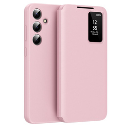 Husă cu clapetă pentru Samsung Galaxy S23 FE, Smart View Wallet, roz