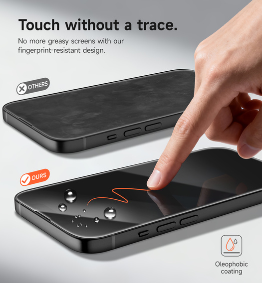 2x sticlă temperată SURITCH pentru iPhone 16e / 14 / 13 Pro