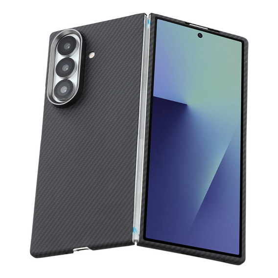 Carcasă din fibră aramidică pentru Samsung Galaxy Z Fold7, pentru MagSafe, negru
