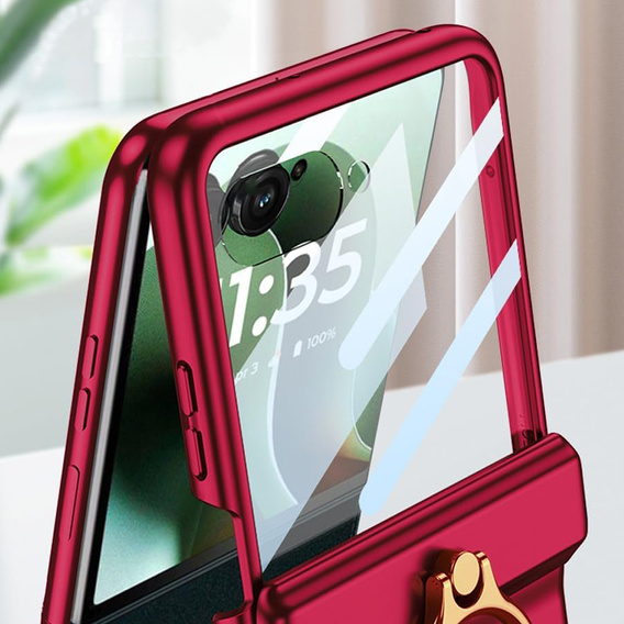 Husă cu suport și balama de protecție pentru Motorola Razr 60 Ultra 5G