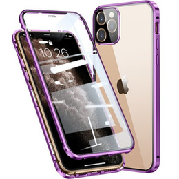 Husa pentru iPhone 11 Pro Max, Magnetic Dual Glass, violet