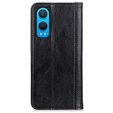 Husa cu clapetă pentru OnePlus Nord CE4 Lite, Split Leather, negru