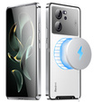 Carcasă de protecție pentru camera foto pentru Xiaomi 13T / 13T Pro, CamShield MagSafe, transparent / argintiu