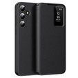 Husă cu clapetă pentru Samsung Galaxy S23 FE, Smart View Wallet, negru