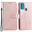 Cu clapetă pentru Motorola Moto G71 5G, Mandala, albastru