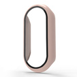 Carcasă 2in1 + sticlă călită pentru Xiaomi Smart Band 10 / 9 / 8, roz