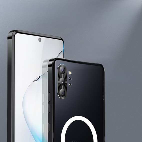Carcasă de protecție pentru camera foto pentru Samsung Galaxy Note 10+ Plus, CamShield MagSafe, transparent / negru
