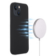 Huse pentru iPhone 14, Silicone MagSafe, negru