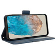 Cu clapetă pentru Samsung Galaxy M35, Card Slot, albastru închis
