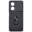 Husă blindată pentru Oppo A58 4G, CamShield Slide, negru