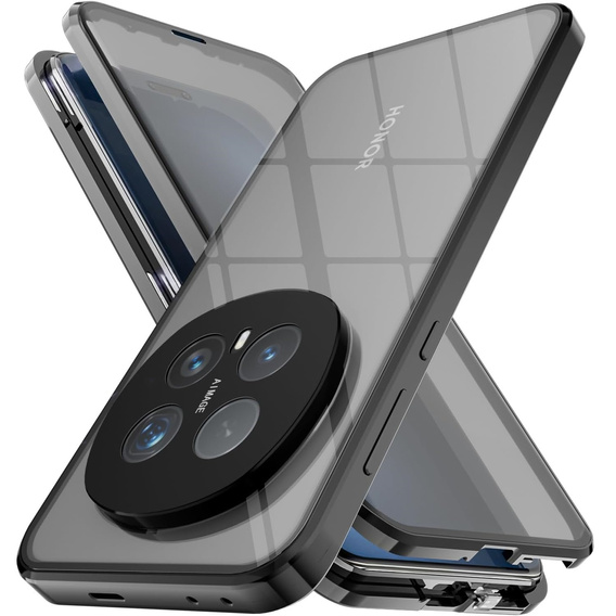 Husă magnetică dublă din sticlă pentru Honor Magic 8 Pro