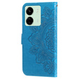 Cu clapetă pentru Xiaomi Redmi 13C / Poco C65, Mandala Flower, albastru