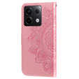 Cu clapetă pentru Xiaomi Redmi Note 13 Pro 5G, Mandala, roz rose gold
