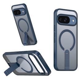 Husă Fusion Hybrid pentru Google Pixel 10 / 10 Pro, pentru MagSafe, cu suport, albastru