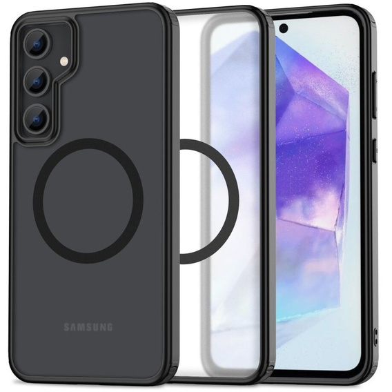 Husă pentru Samsung Galaxy A55 5G, Fusion Hybrid Case, pentru MagSafe, negru