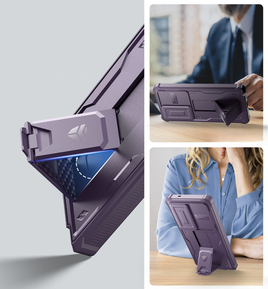 Husă blindată pentru Samsung Galaxy S25 Ultra, Dexnor Full Body (Two Frames), violet