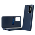 Husă cu clapetă pentru Samsung Galaxy A55 5G, Smart View Wallet, albastru