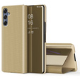 Huse pentru Samsung Galaxy M34, Clear View, de aur