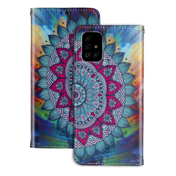 Cu clapetă pentru Samsung Galaxy A51, Wallet, Mandala Flower