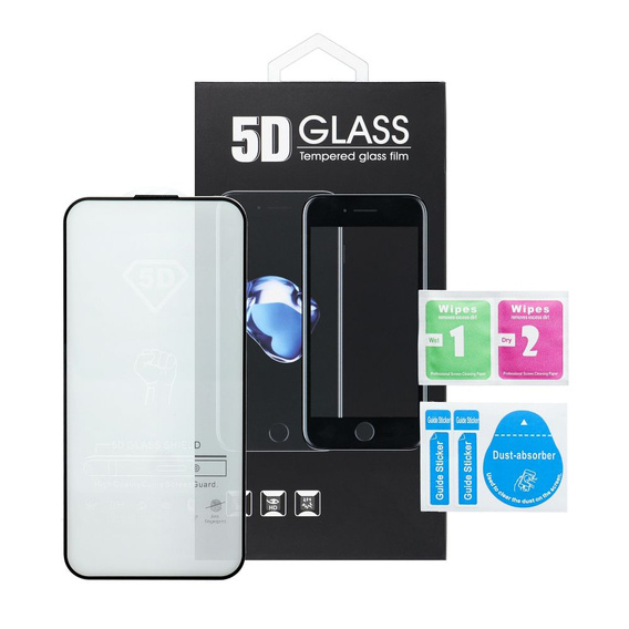 Sticlă călită 3D pentru iPhone 16 Pro Max, negru