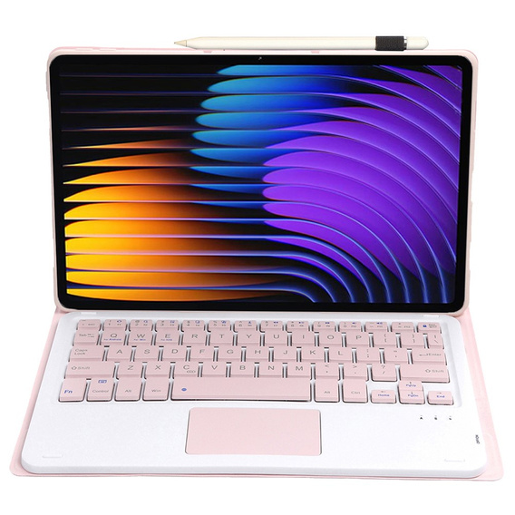 Tastatura pentru Xiaomi Pad 7 / 7 Pro, TouchPad, roz