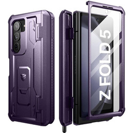 Husă blindată pentru Samsung Galaxy Z Fold 5 5G, Dexnor Full Body S-Pen Slot, violet