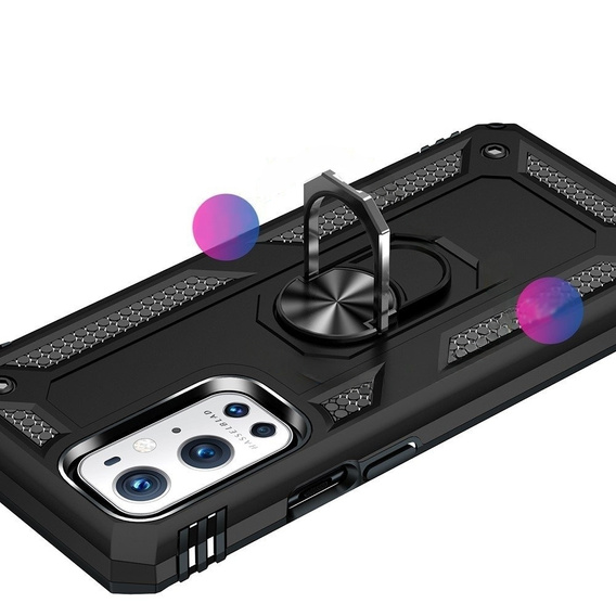 Husă blindată pentru OnePlus 9 Pro, Nox Case Ring, negru