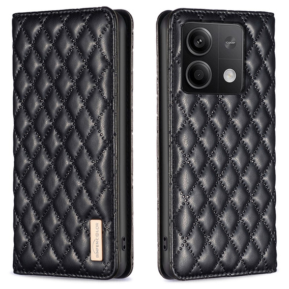Cu clapetă pentru Xiaomi Redmi Note 13 5G, Wallet, BINFEN COLOR, negru