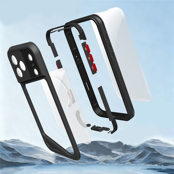 Carcasă impermeabilă SHELLBOX GTM IP68 cu MagSafe pentru iPhone 17 Pro Max