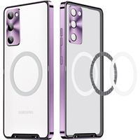 Huse pentru Samsung Galaxy S20 FE, CamShield MagSafe, transparent / violet