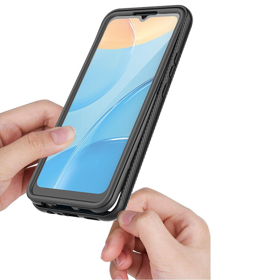 Carcasă pentru Oppo A15 / A15S, Shockproof, cu folie, albastru